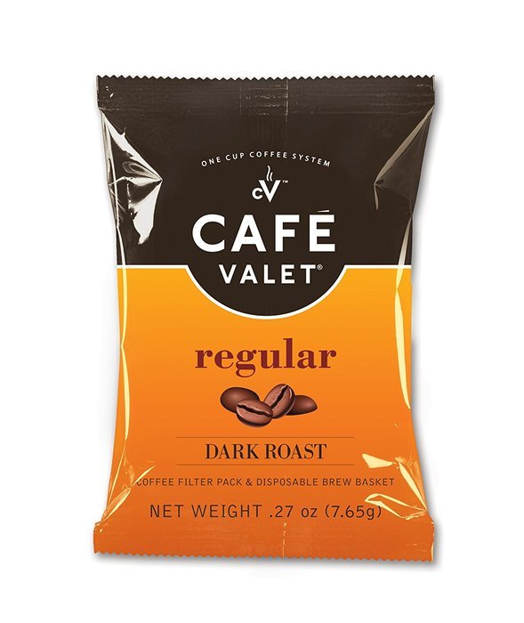 Caf&eacute; Valet Black/Silver Single Serve Coffee Brewer Starter Kit/Combo, Includes 10-Count Variety Pack of Exclusive... N2