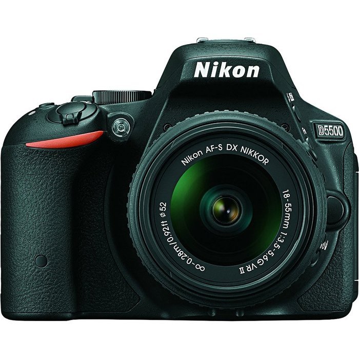 Nikon D5500 DX-format Digital SLR w/ 18-55mm VR II Kit (Black) N12