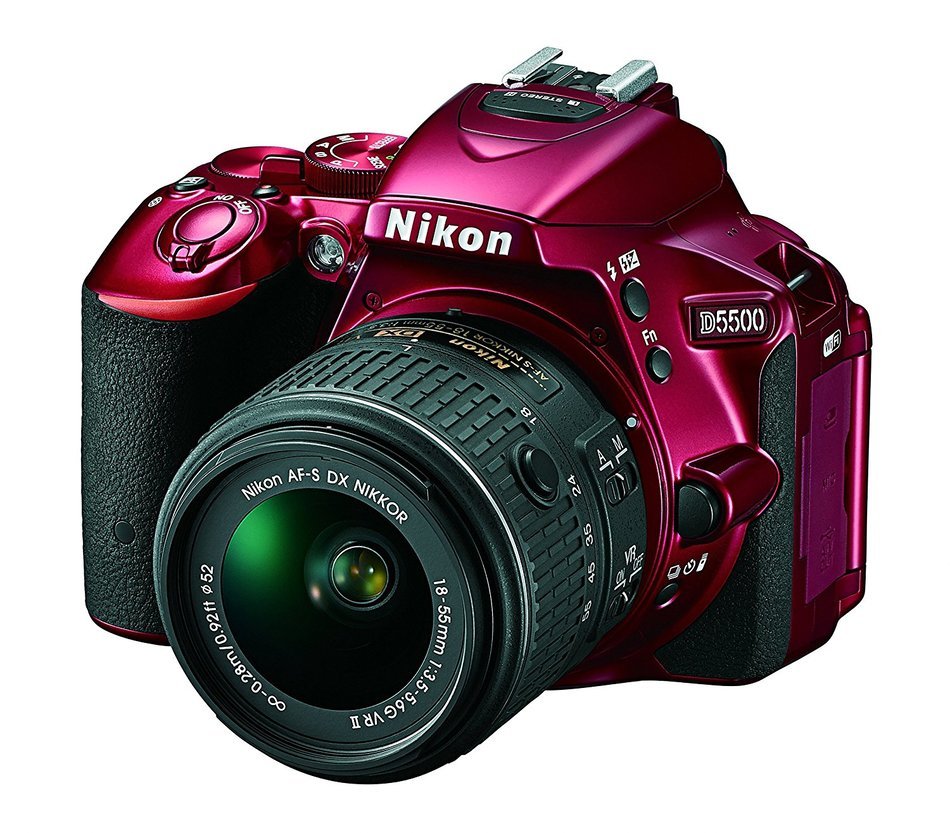 Nikon D5500 DX-format Digital SLR w/ 18-55mm VR II Kit (Black) N15