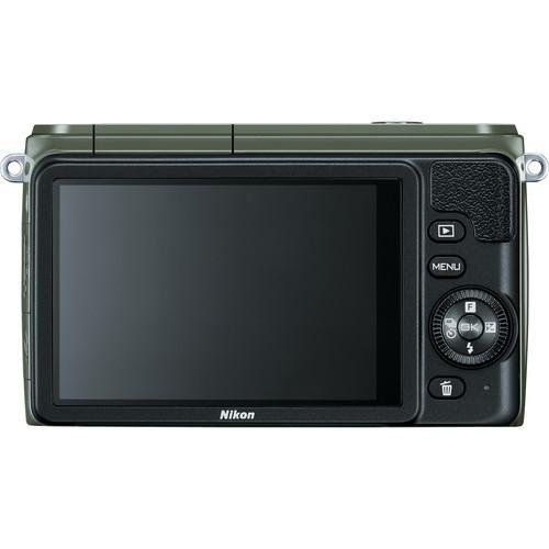 Nikon 1 S1 10.1 MP HD Digital Camera with 11-27.5mm VR 1 NIKKOR Lens (Khaki) International Version (No warranty) N2
