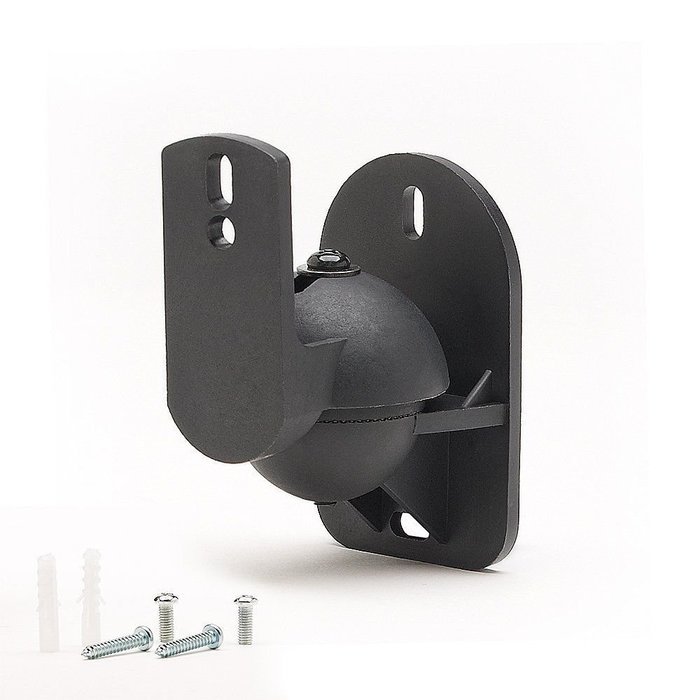 5 Pack of Black Speaker Wall Mount Brackets for Bose,Sony,Panasonic,Samsung and more N4