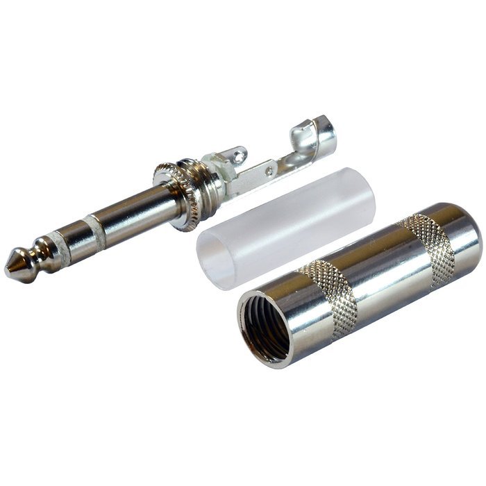 GLS Audio 1/4" Plugs for Patch Cables, Balanced Cables, Snakes - TRS Male Stereo 1/4 Inch Phono 6.3mm Phone Plug... N5