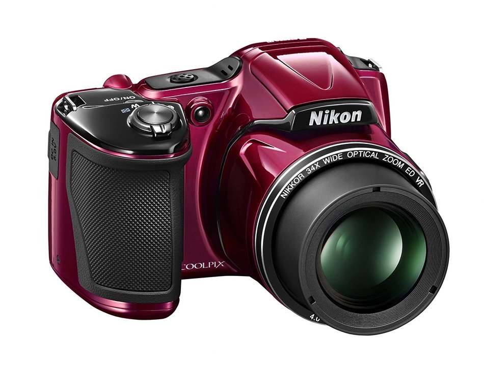 Nikon COOLPIX L830 16 MP CMOS Digital Camera with 34x Zoom NIKKOR Lens and Full 1080p HD Video (Red) (Discontinued... N7