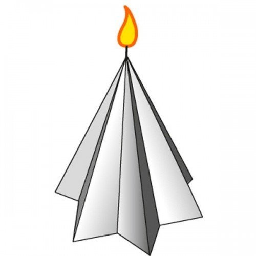 Star candle mold - Height: 80 mm