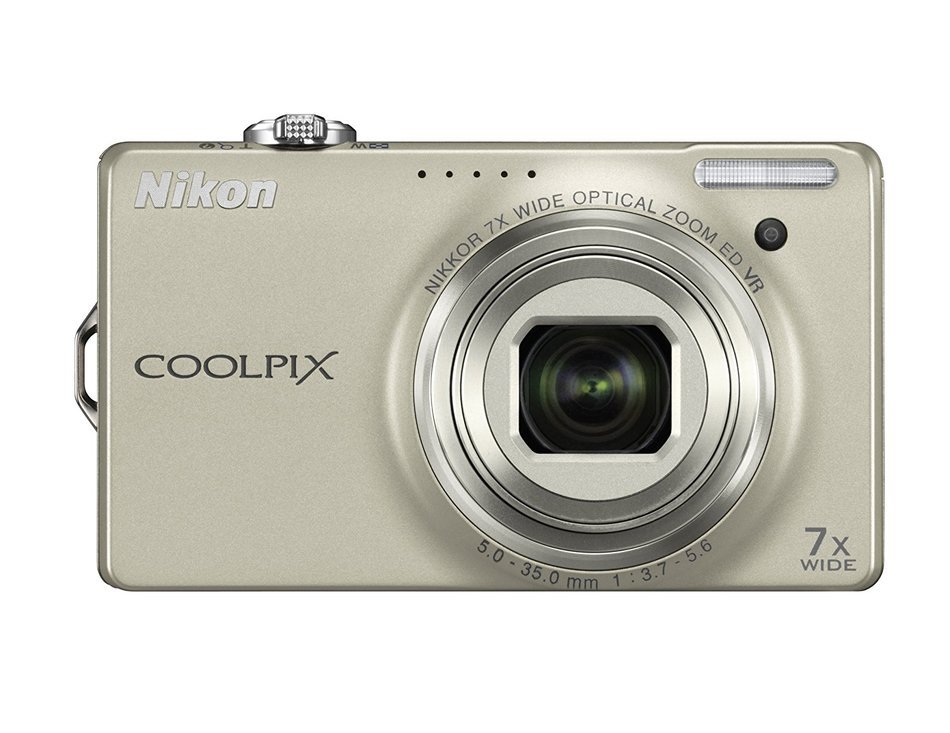 Nikon Coolpix S6000 14.2 MP Digital Camera with 7x Optical Vibration Reduction (VR) Zoom and 2.7-Inch LCD (Silver) N13