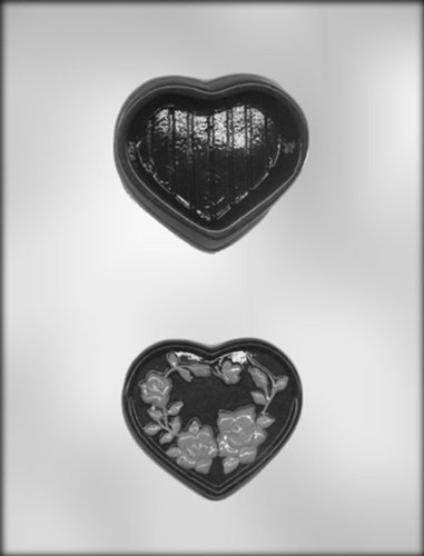 CK Products 3-1/4-Inch Heart Box Chocolate Mold
