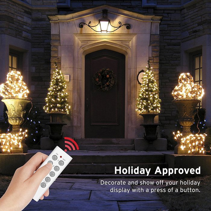 Etekcity Wireless Remote Control Electrical Outlet Switch for Household Appliances, White (Learning Code, 1Rx-... N16