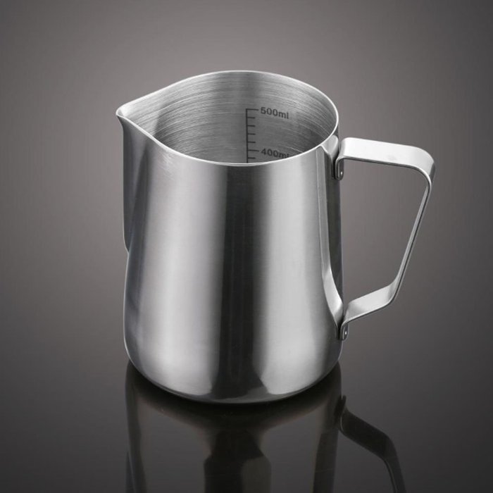 Decembervii 20Oz(600ml) or 12 Oz(350ml) Stainless Steel Frothing Pitcher For Coffee and Milk (12Oz) N3