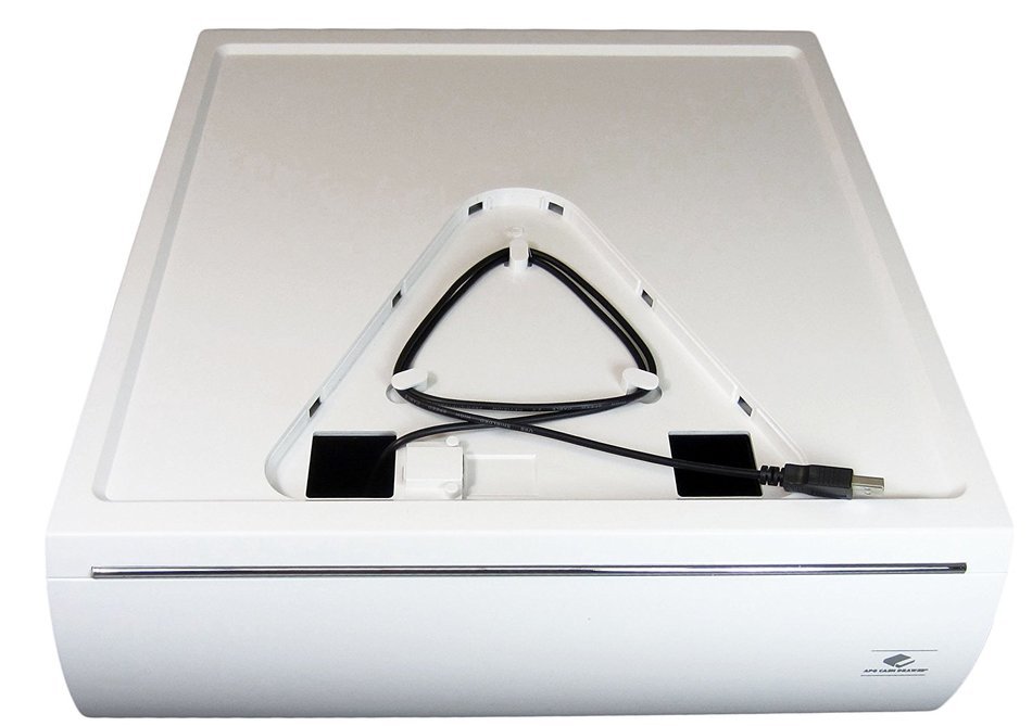 APG VTC320-AW1617 Stratis Cash Drawer with Chrome Accent, White N2