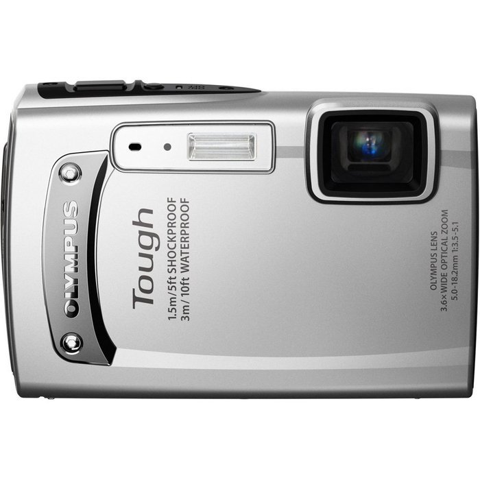 Olympus TG-310 Tough 14 MP Digital Camera, 3.6x Wide Optical Zoom (28mm), 2.7" LCD, (Silver) (Old Model) N4