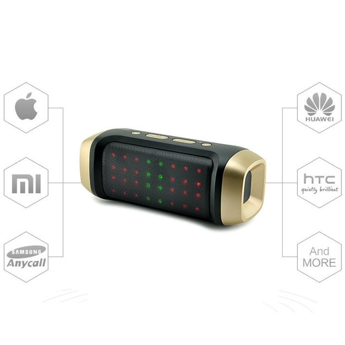 PowerLead Pspe PSP011 Wireless Bluetooth Stereo Speaker LED Mini Bluetooth Speaker N8