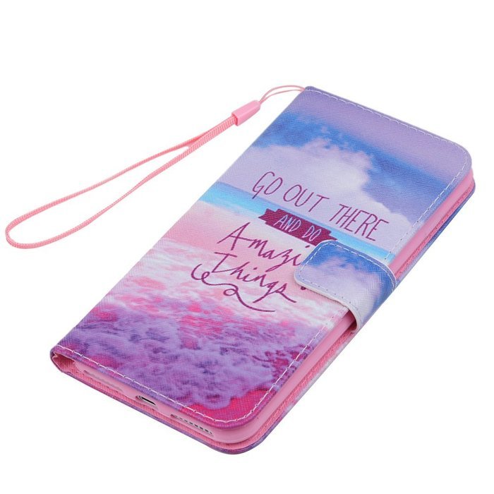 iPhone 7 Plus Case (5.5") - Wallet Slim Fit Folio Style Stand Digital Print PU Leather Flip Case with High Protective... N44
