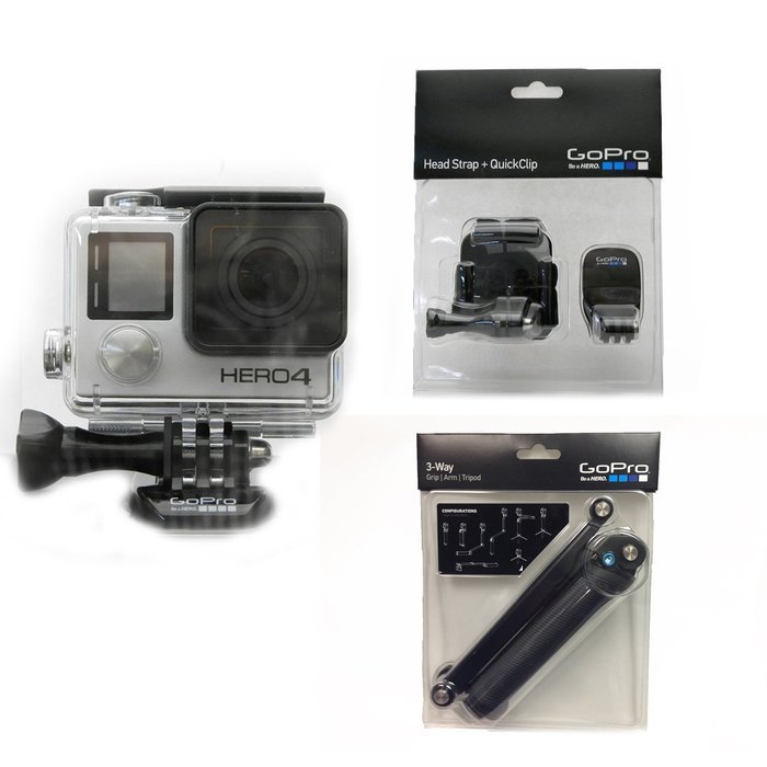 GoPro Hero4 Black Extreme Bundle HERO4BLKEXTBDL