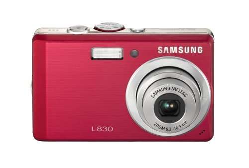 Samsung Digimax L830 8.1MP Digital Camera with 3x Optical Zoom (Red) N10