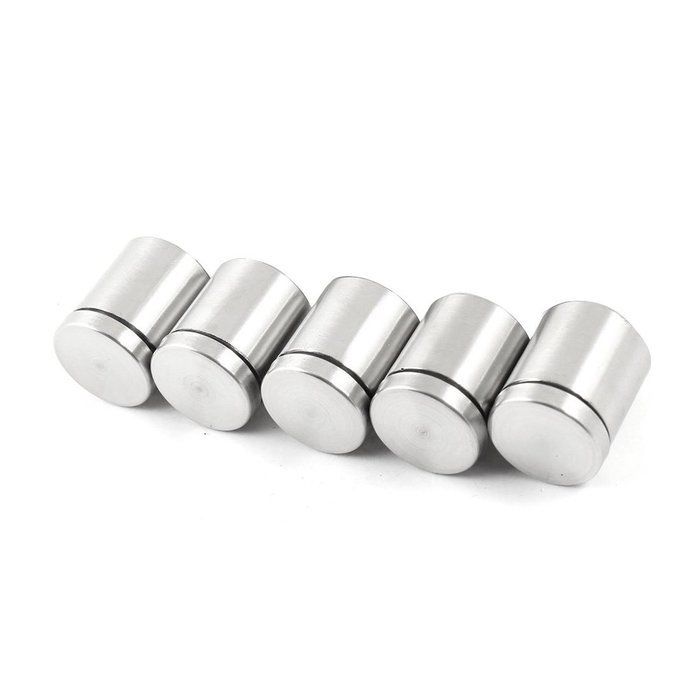 TOOGOO(R) 10 PCS 25mm x 30mm Stainless Steel Frameless Standoff Clamp for Glass