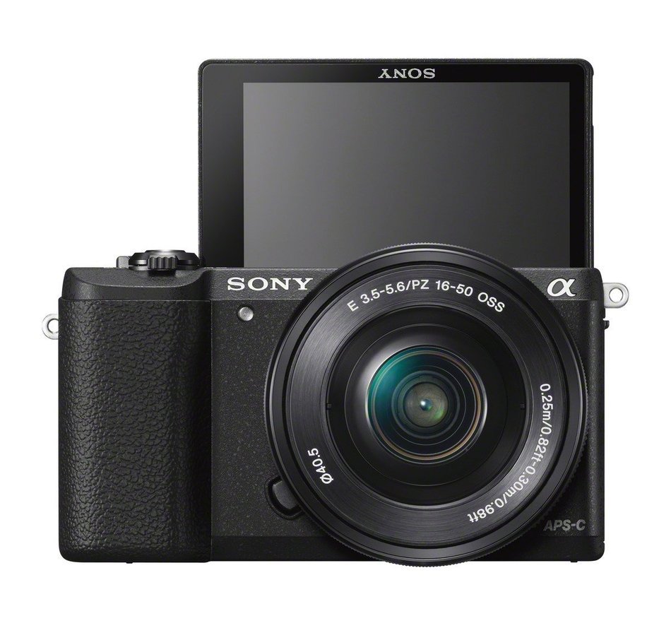 Sony a5100 16-50mm Mirrorless Digital Camera with 3-Inch Flip Up LCD (White) N22