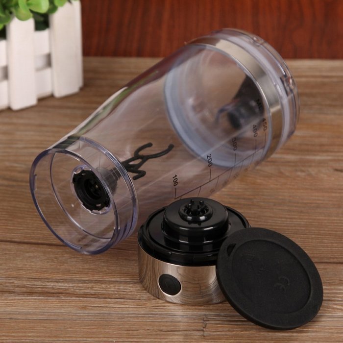 Powered Protein Shaker Bottle Eleoption&reg; Electric Protein Shaker Blender My Water Bottle Automatic Movement Vortex...