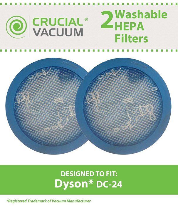 2 Dyson DC-24 Long Life Washable & Reusable Pre-Filters, Replaces Dyson Part # 913788-01, Designed and Engineered... N2