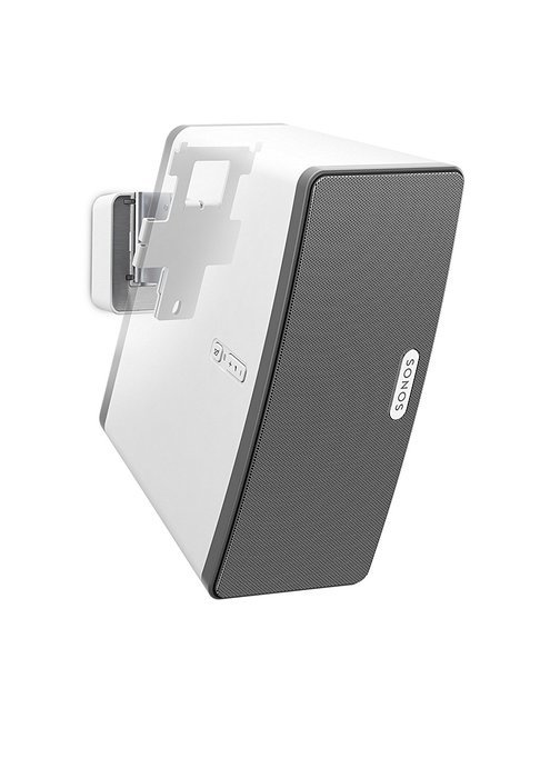 Vogel's SOUND series for SONOS, SOUND 4201W for SONOS PLAY 1, Wall Mount, White/Silver (single mount) N44