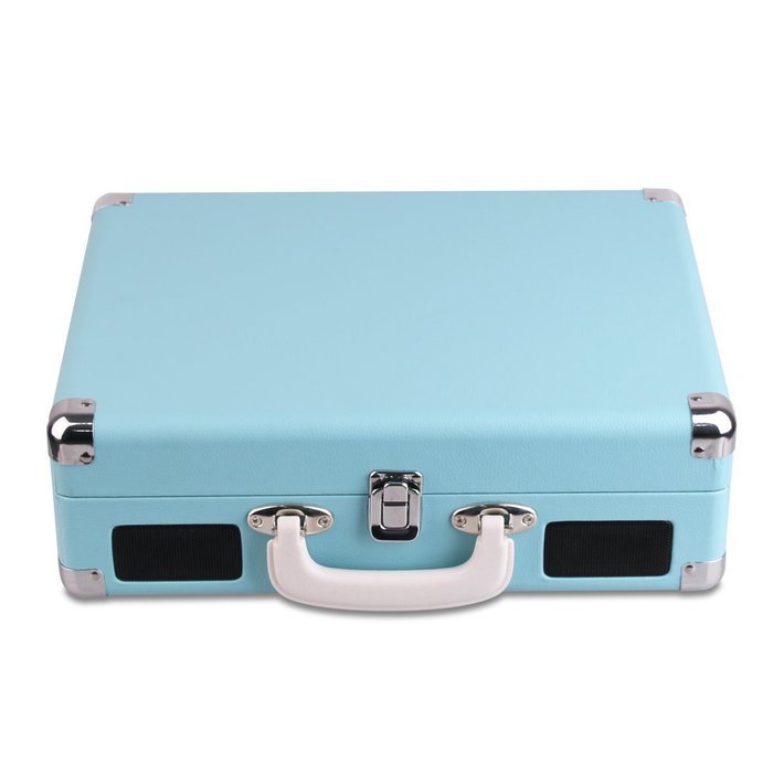 MUSITREND Record Player Classic Portable Suitcase 3 Speed Stereo Turntable with Built-in Speakers, PC Recorder... N4