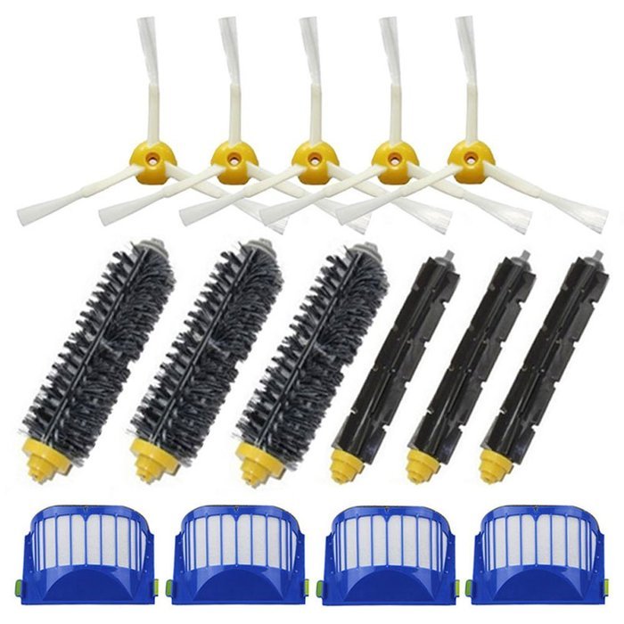 Theresa Hay Replacement 4 Aero Vac Filter+3 set Beater Brush+5 side Brush kit for iRobot Roomba 600 Series 610... N9