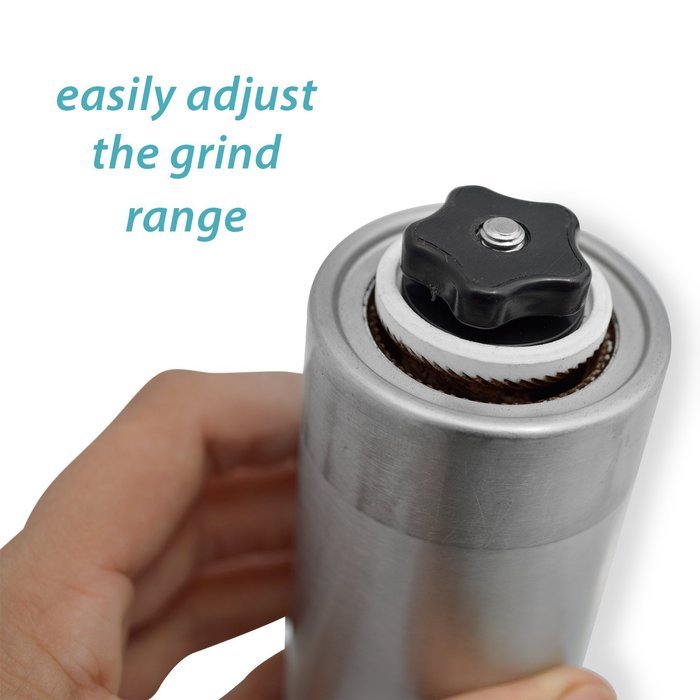 KitchenPRO Portable Premium Stainless Steel Manual Conical Burr Portable Coffee Grinder, Aeropress Compatible N4