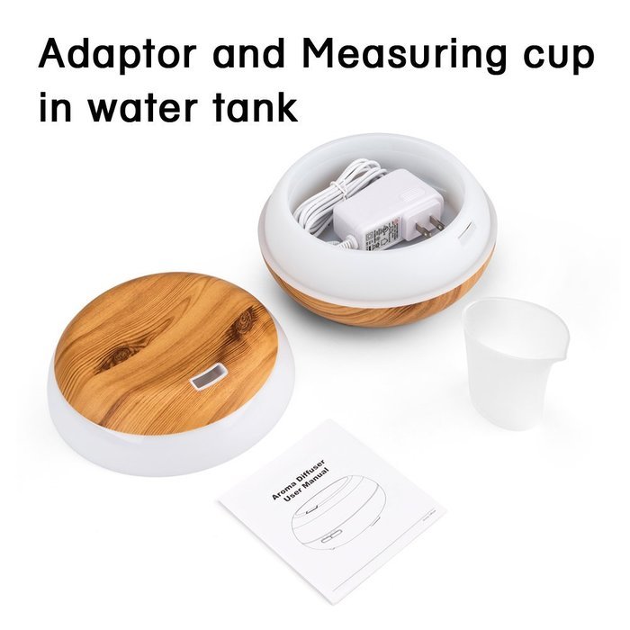 Aromatherapy Essential Oil Diffuser - 300ml Aroma Essential Oil Cool Mist Humidifier with Adjustable Mist Mode...