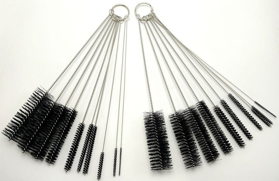 UHQ 8.2 Inch Kitchen Nylon Tube Brush Cleaning Brushes,10 Pcs N2