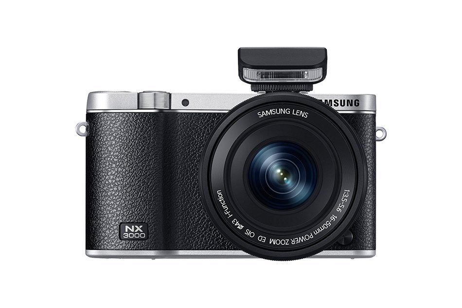 Samsung NX3000 Wireless Smart 20.3MP Mirrorless Digital Camera with 16-50mm OIS Power Zoom Lens and Flash (Black) N36