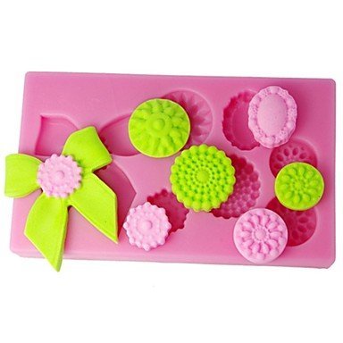Sher FOUR-C Silicone Cupcake Mold Lady Shoes Sugar Craft Mould Color Pink