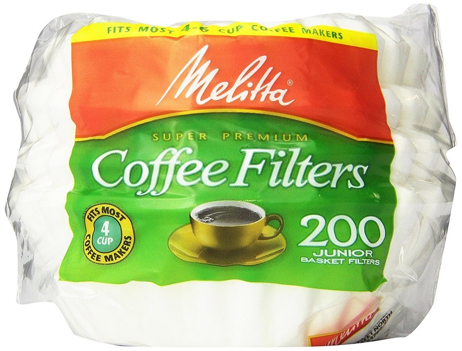 Melitta 8-12 Cup Basket Filter Paper (Natural Brown, 200 Count)