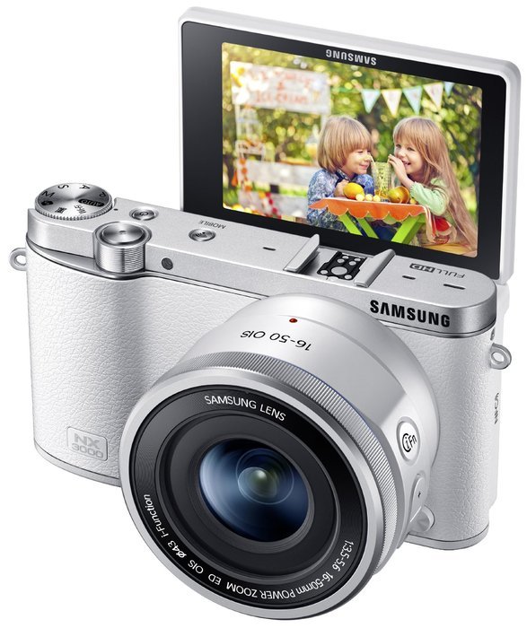 Samsung NX3000 Wireless Smart 20.3MP Mirrorless Digital Camera with 16-50mm OIS Power Zoom Lens and Flash (Black) N38