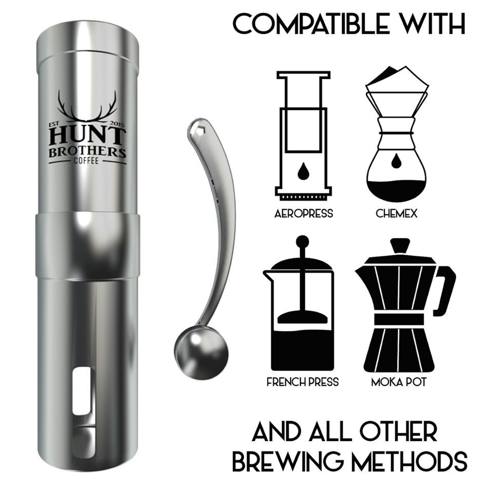 Hunt Brothers Coffee Grinder | Best Conical Burr for Precision Brewing | Consistent Grind | Top Rated Coffee Mill... N2