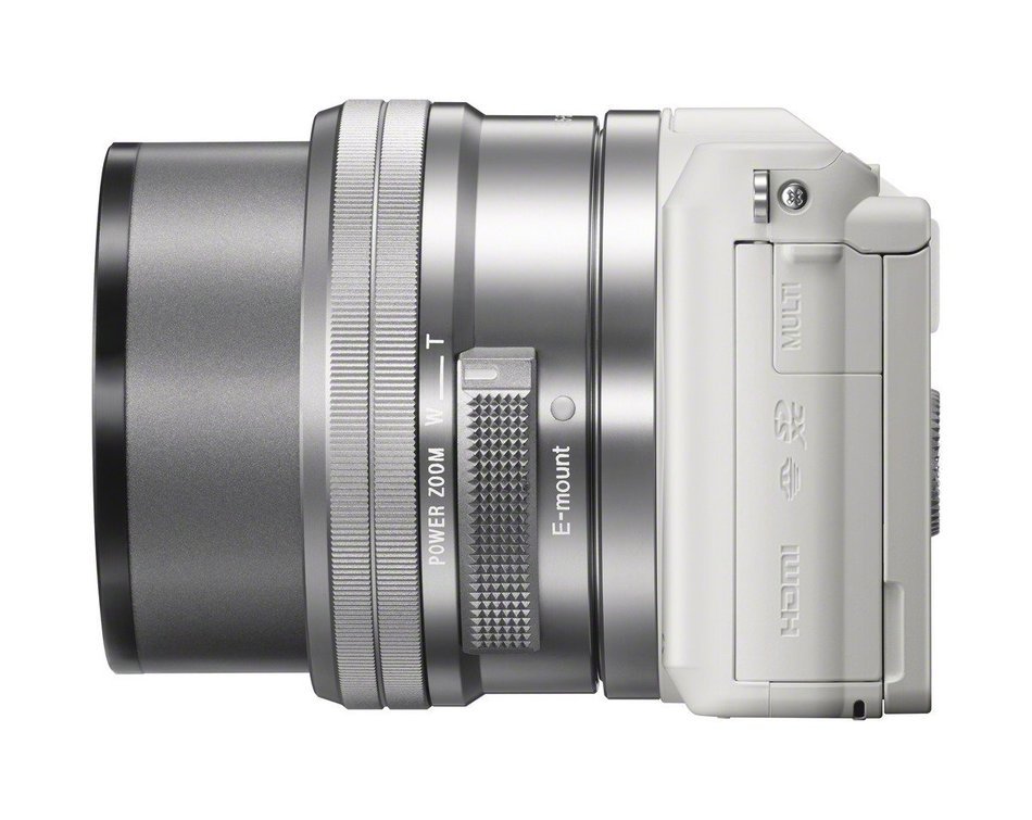 Sony a5100 16-50mm Mirrorless Digital Camera with 3-Inch Flip Up LCD (White) N28