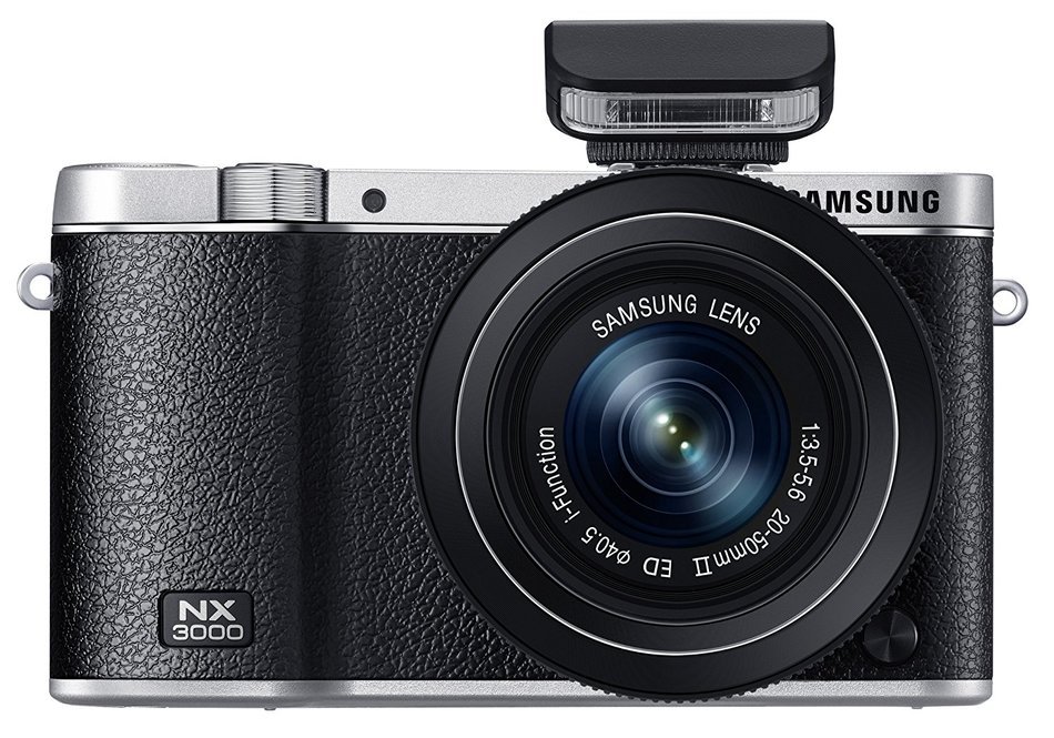 Samsung NX3000 Wireless Smart 20.3MP Mirrorless Digital Camera with 16-50mm OIS Power Zoom Lens and Flash (Black) N49
