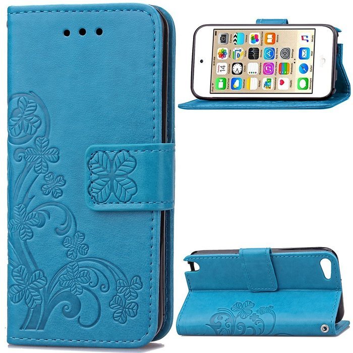 iPod touch 6 Case,iPod touch 5 Case,PHEZEN Beauty Luxury Bling Rhinestone Diamond Embossed Flower Butterfly PU... N2