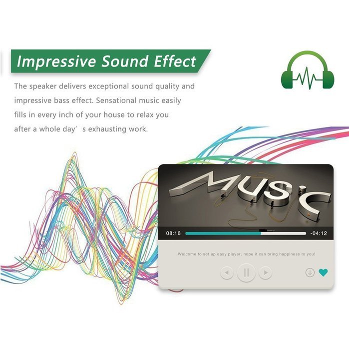 Waterproof Bluetooth Speakers, Mindkoo Smart Wireless Portable Outdoor Speaker for iPhone, Android phone, Tablet... N11