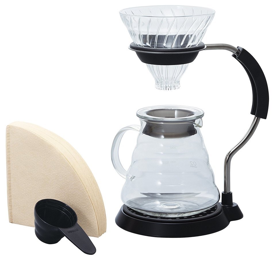 Hario VAS-8006-G V60 Arm Stand with Glass Dripper Set N2