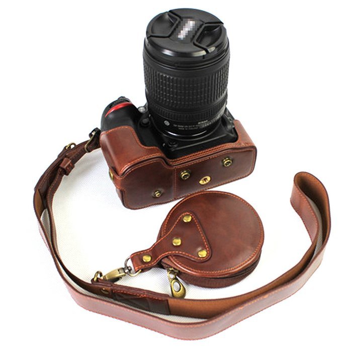 xhorizon TM FL1 Full Protection Bottom Opening Version Protective Leather Camera Case Bag with Tripod Design for... N12