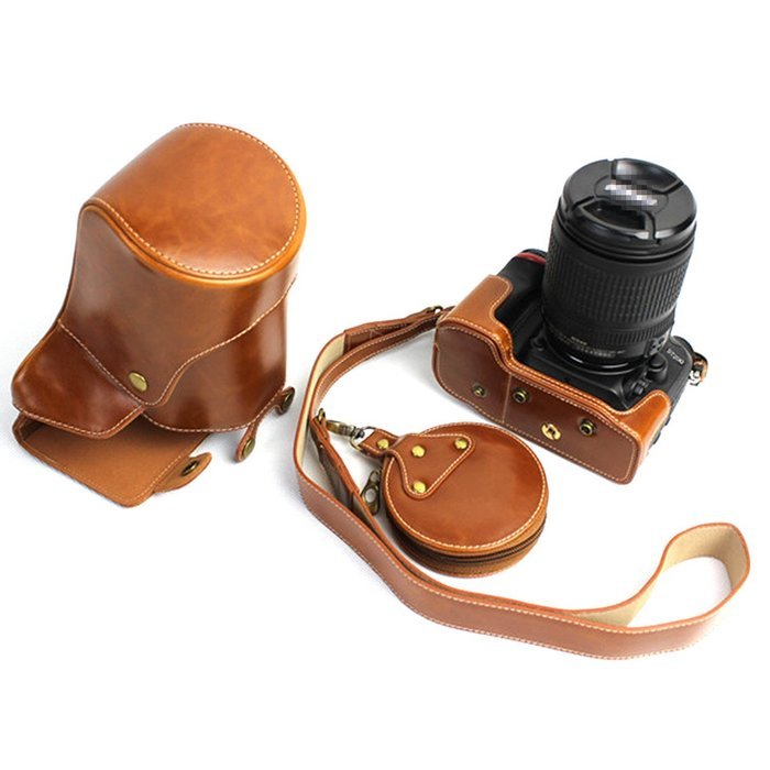 xhorizon TM FL1 Full Protection Bottom Opening Version Protective Leather Camera Case Bag with Tripod Design for... N14