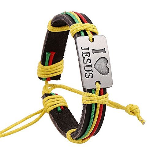 Fashion Men Women Bracelet Black Leather Wrap Braided Wristband Cuff Punk Bangle