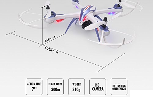 X6 X6 RC Tarantula JJRC Quadcopter Drone with 5MP Camera Full HD 1080 P Camera 2.4 GHz 4CH RTF RC Helicopter With... N4