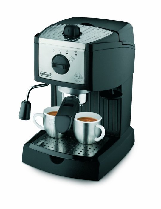 DeLonghi EC155 15 BAR Pump Espresso and Cappuccino Maker Bundle