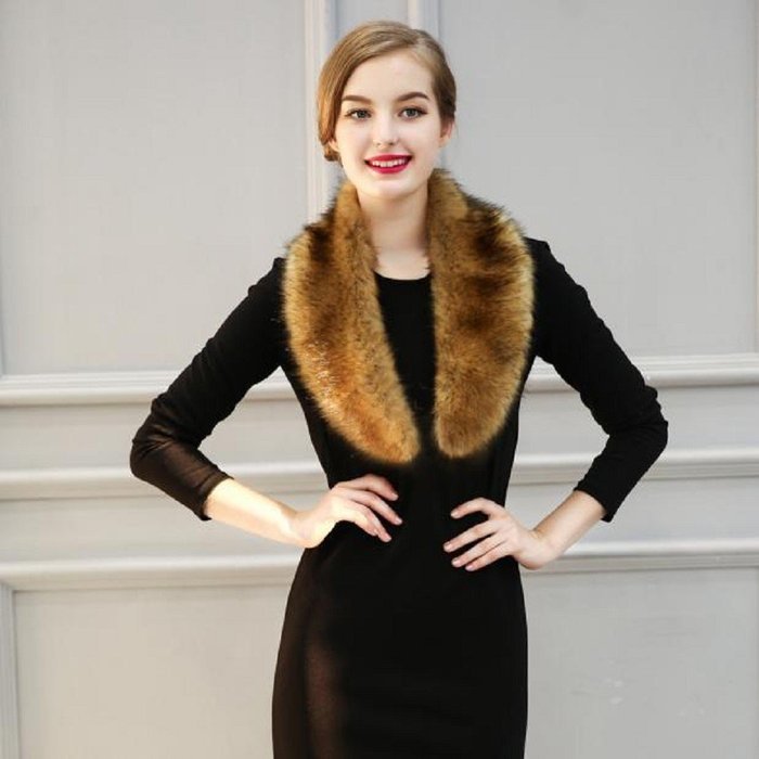 Scarf,Morecome Women Hasp Faux Fur Scarf Fur Scarves Fur Velvet Scarf (A) N3