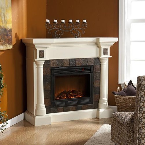 Cameron Faux Slate Fireplace, ELECTRIC, ESPRESSO N3