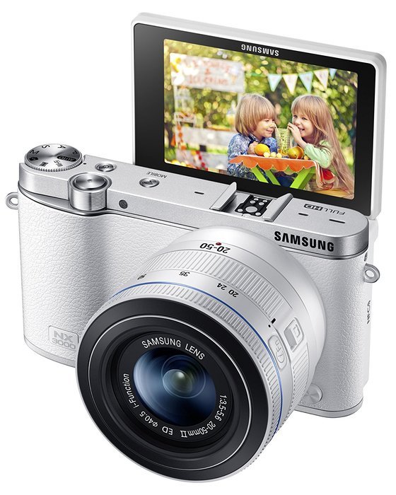 Samsung NX3000 Wireless Smart 20.3MP Mirrorless Digital Camera with 16-50mm OIS Power Zoom Lens and Flash (Black) N54