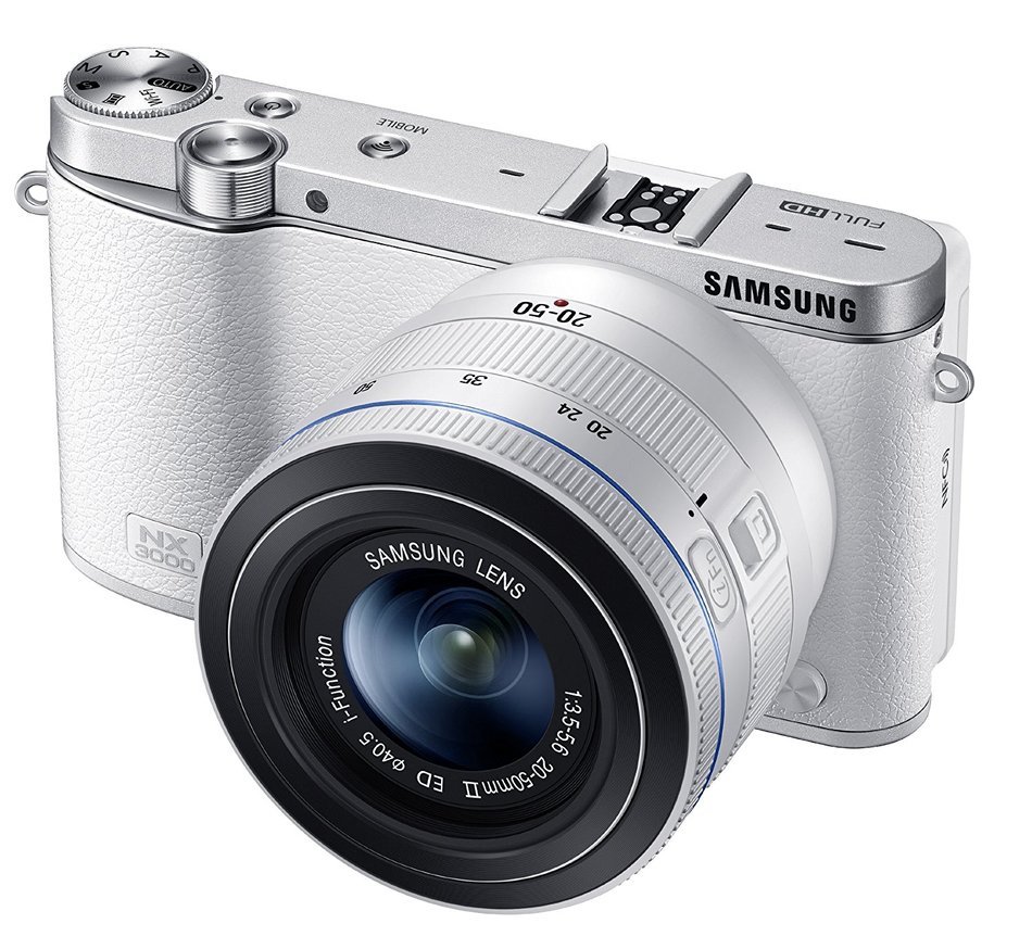 Samsung NX3000 Wireless Smart 20.3MP Mirrorless Digital Camera with 16-50mm OIS Power Zoom Lens and Flash (Black) N55