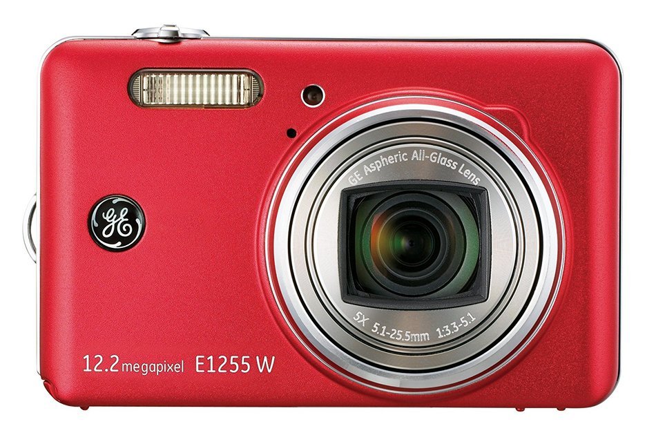 GE 1255W-SL 12MP Digital Camera with 5X Optical Zoom and 3.0-Inch LCD Screen with Auto Brightness (Silver) N5