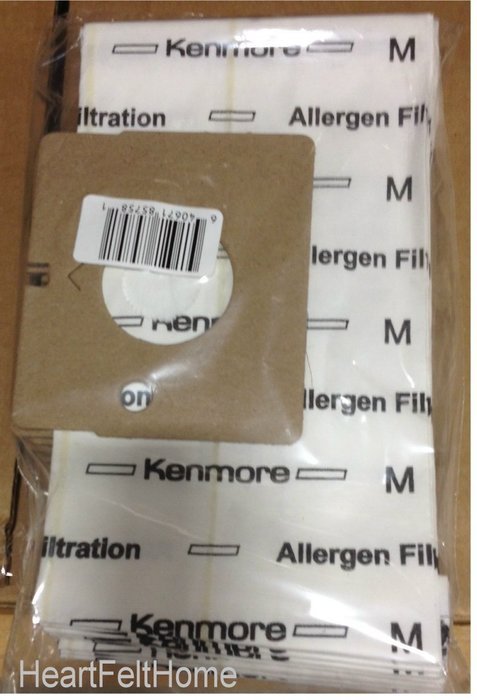 Kenmore Type M Canister Micro-Lined Filtration Vacuum Bags - 10 Pack N2