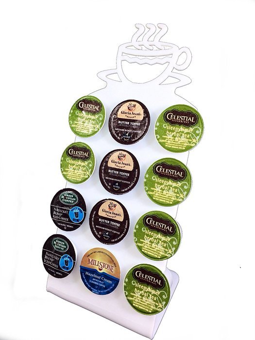 Marketing Holders 12-Slot K-Cup Holder - Coffee Cup Design (Solid Orange)